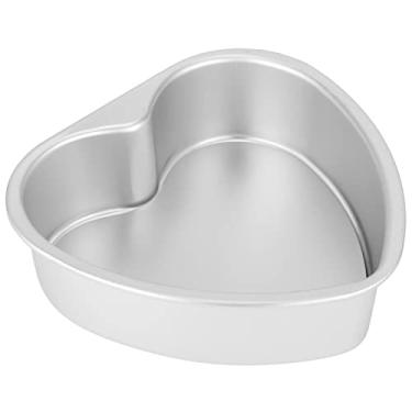 Imagem de Forma de Bolo em Coração Liga Alumínio para DIY Bandeja Queijo e Pão Ferramentas Cozinha Forno Micro-ondas Não- Calor Desmoldagem Fácil Longa Vida Úti
