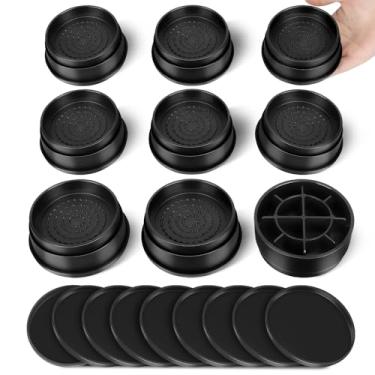 Imagem de MCXYEM Elevador de cama/elevador de cama/elevador de cama/elevador de móveis/elevadores de mesa/elevadores de moldura criar armazenamento sob a cama resistente para ajuste de altura de móveis redondo