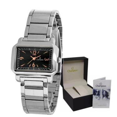 Imagem de Relogio Champion de Pulso Prateado Original Resistente-Feminino