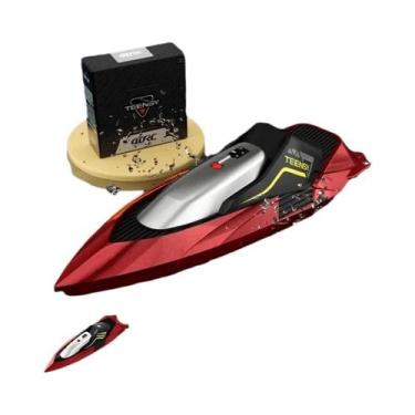 Imagem de Mini Barco RC de Alta Velocidade 2.4G - 10km/h - Lancha Elétrica com M