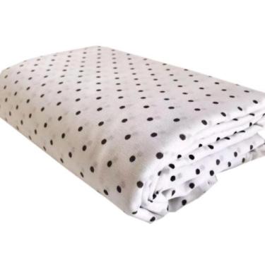 Imagem de Lençol Casal De Bolinha Sem Elástico Cobertor De Dormir Avulso - Comer