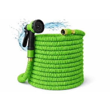 Imagem de Mangueira Mágica Flexível 30 Metros com 7 Funções de Jato para Jardim, Quintal e Carro – Expansível e Resistente