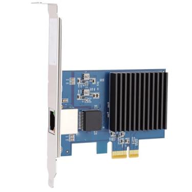 Imagem de Zyyini Placa de Rede PCIe para 10 Gb RJ45, Ethernet PCI Express NIC Com Porta RJ45 única, Placa Ethernet 10 Gbps 5 Gbps 2,5 1 100 Mbps 10G Base T, para Wins 11 10 Server 2022