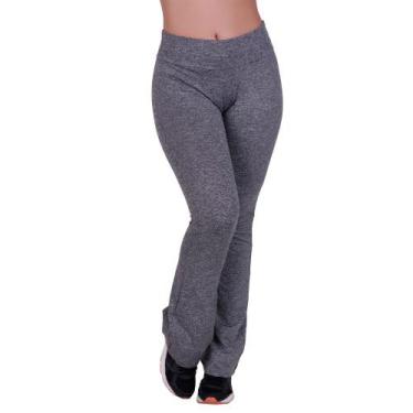 Imagem de Calça Flare Bailarina Legging Fitness Cintura Alta de Academia Francin