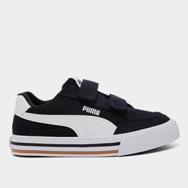 Imagem de Tênis Infantil Puma Court Classic Vulc, Preto, 31