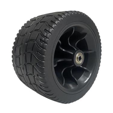 Imagem de MotiveTech Roda dobrável para carrinho de mão de 7 polegadas, acessório robusto, fácil instalação, pneus com diâmetro de 6,7 polegadas para carrinho de