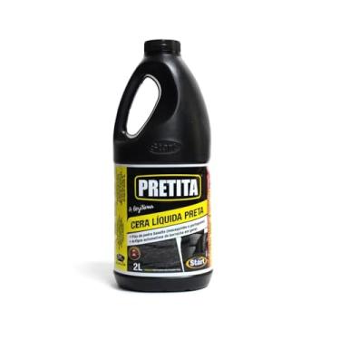 Imagem de Start Química Cera Líquida Pretita, 2 Litros, Preta, Brilho e Proteção para Pneus e Borracha