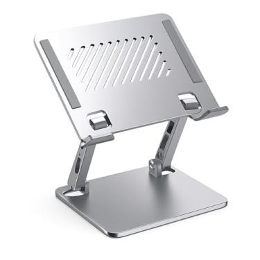 Imagem de Suporte Articulado para Notebook, MacBook e Tablet, Base em Alumínio Resistente, Ajustável para Mesa
