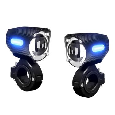 Imagem de Shkalacar Faróis de neblina LED para motocicletas 120W LED Pods Projetor Foco Aux, 18000LM IP67 luzes auxiliares à prova d'água holofotes com suportes de montagem para caminhonete pickup carrinho de