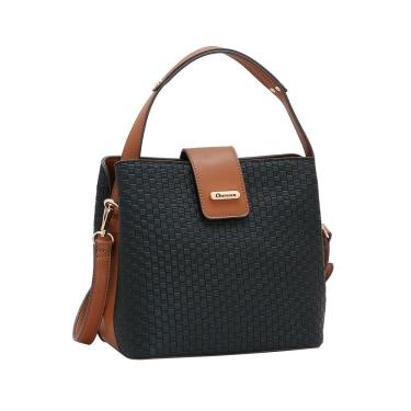 Imagem de Bolsa Duo Colors - Alça de Mão - Preto - Chenson 3485264