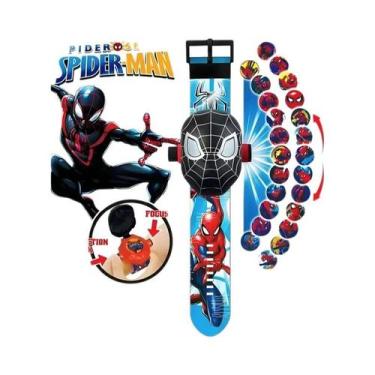 Imagem de Relógio Projetor Infantil De Desenhos Animados Homem-Aranha Homem De F