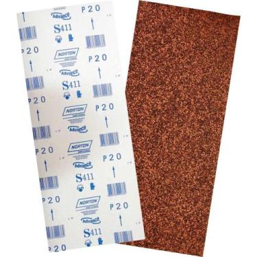 Imagem de Lixa Folha, Grão 20, S411, 305 x 750 mm, Para Assoalho de Madeira, 055