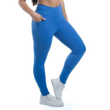 Imagem de Calça Legging Feminina My Fitness Cós 360 - Blue  Marcio May Sports - 