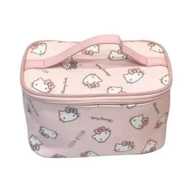 Imagem de Bolsa Tote Grande Hello Kitty Com Estampa Fofa, Organizador De Viagem 