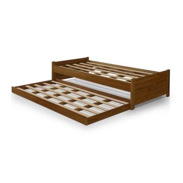 Imagem de Bicama Madeira Maciça Premium Solteiro com Cama Extra Deslizante + 2 C