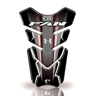 Imagem de Protetor De Tanque Honda Fan Todos Os Anos Relevo Preto E Branco