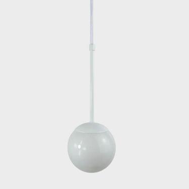 Imagem de Pendente Globo Esfera De Vidro 12cm - Branco - Vidro Branco