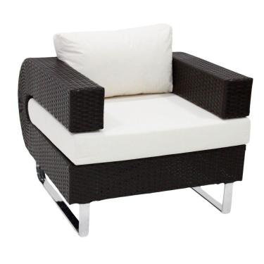 Imagem de Poltrona Em Fibra Sintética Modelo Begônia Preto