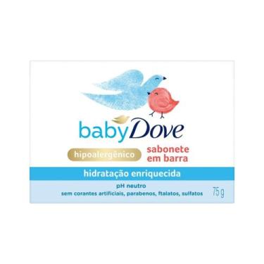 Imagem de Sabonete Baby Dove Hipoalergênico Hidratação Enriquecida 75g