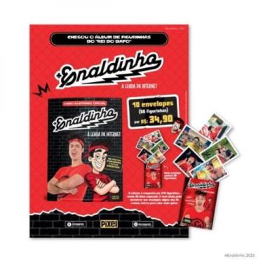 Imagem de Pacote de Figurinhas Enaldinho A Lenda da Internet - 10 Pacotes com 5 