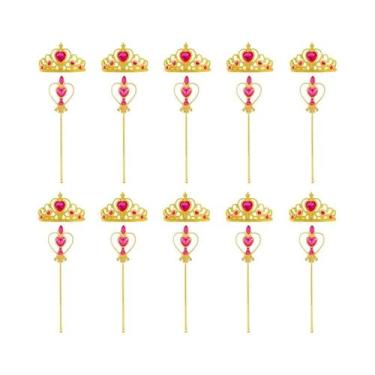 Imagem de Conjunto De Varinha Mágica Com Coroa De Diamantes Para Meninas, Fantas