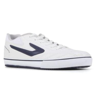 Imagem de Chuteira Futsal Topper Dominator 3 Lt -, Branco, Marinho, 43