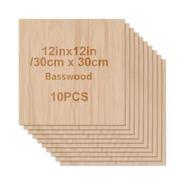Imagem de Pranchas Finas De Madeira De Bétula Para Artesanato, 10 Peças, Leves, 