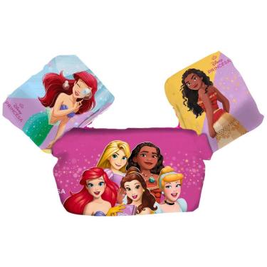 Imagem de Colete com Boia Auxiliar Infantil 35 cm Princesas Disney