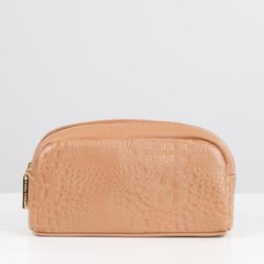 Imagem de Necessaire feminina grande de couro Adriana-Feminino