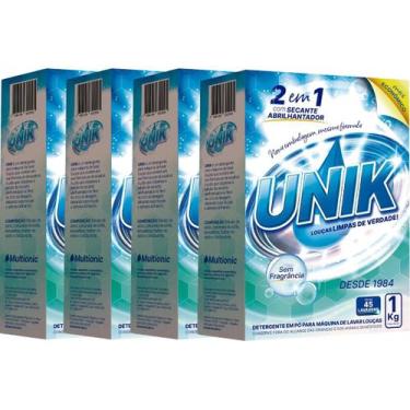 Imagem de Detergente Máquina De Lavar Louça 4kg Sem Fragrância Pó Unik