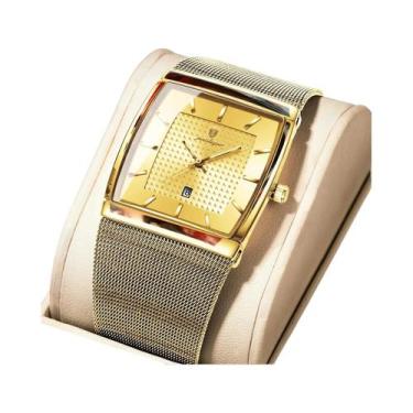 Imagem de Relógio De Quartzo Masculino POEDAGAR De Luxo À Prova d'Água Com Malha