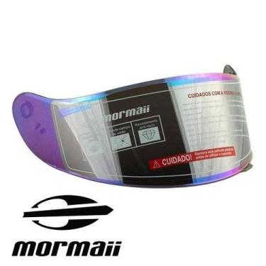 Imagem de Viseira espelhada capacete mormaii m1 camaleão