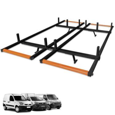 Imagem de Rack Suporte Porta Escadas Rolete Vans e Furgões Universal - Gtnox