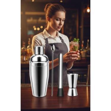 Imagem de 2x Kit Bartender Inox Completo 500ml: Drinks Perfeitos! - Congratulati