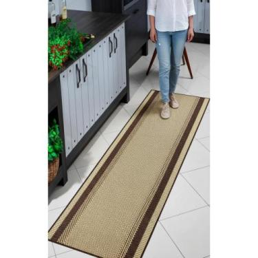 Imagem de 2x Passadeira Corredor Cozinha Sisal 180x66 Antiderrapante L - Congrat