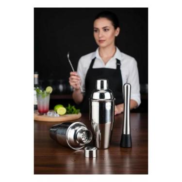 Imagem de 2x Coqueteleira Inox 500ml + Socador Profissional - Congratulations St