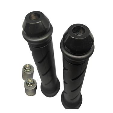 Imagem de Par manopla titan cg fan 125 150 + peso do guidão r3 universal preto a