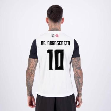 Imagem de Camisa Flamengo Fulgor Branca 10 De Arrascaeta - Braziline, M