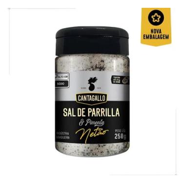 Imagem de CANTAGALLO SAL DE PARRILLA E PIMENTA NETÃO - POTE 250g
