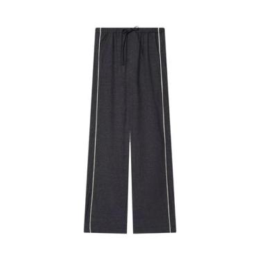 Imagem de Conjunto De Calças Jeans Femininas Com Listras Laterais E Jaqueta De G