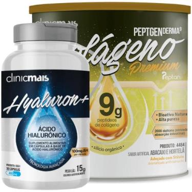 Imagem de Kit com Colágeno Hidrolisado 9g Silício Orgânico Abacaxi e Hortelã 300