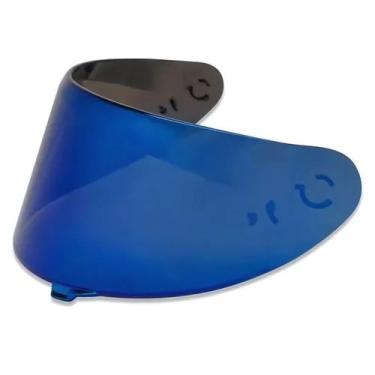 Imagem de Viseira Capacete ASX V18B Segment Azul Iridium Polivisor