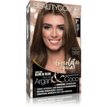 Imagem de Coloração Beauty Color Chocolate Dourado 7.7 3 Unidades