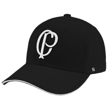 Imagem de Boné Corinthians Paulista Licenciado Bordado Supercap 37841, Preto