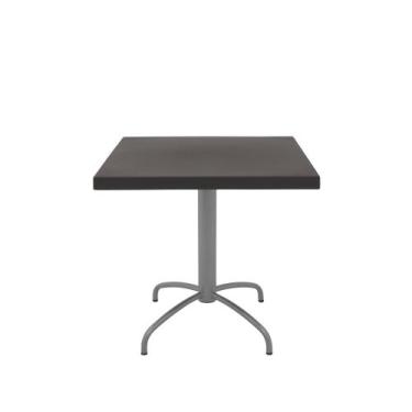 Imagem de Mesa Quadrada Tramontina Gama em Polipropileno Marrom com Base em Aço 
