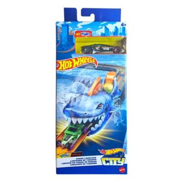 Imagem de Hot Wheels City Lançador de Tubarão Com 1 Carro