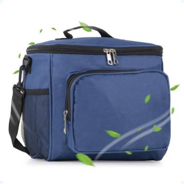 Imagem de Bolsa Lancheira Térmica Marmita Necessaire De Viagem Escolar - Hxt, Az