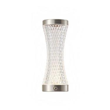 Imagem de Luminária de Mesa Fira LED Recarregável Touch 1W Cinza Astraled