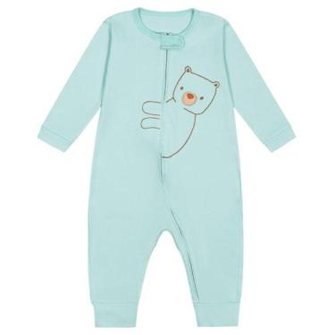 Imagem de Macacão malha premium verde ursinho Kiko Baby , P