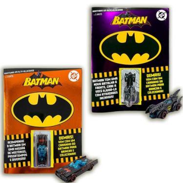 Imagem de Coleção Batman Aventuras em Alta Velocidade  Kit com 2 Livros + 2 Carr